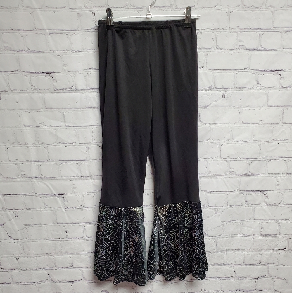 Spider web pants. Halloween costume. Child's Large. 872